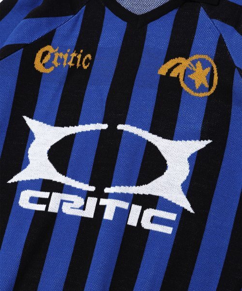 CRITIC（クリティック）の「KNIT STRIPE RACING JERSEY BLACK（ニット/セーター・レディース・その他・LARGE/MEDIUM/X-LARGE）」の4枚目の写真
