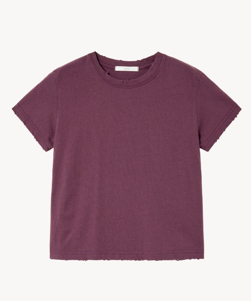 LADY VOLUME(レディーボリューム)の「ディストレストウォッシングTシャツ(バーガンディ)(Tシャツ/カットソー・レディース・その他・SMALL/MEDIUM)」の2枚目の写真