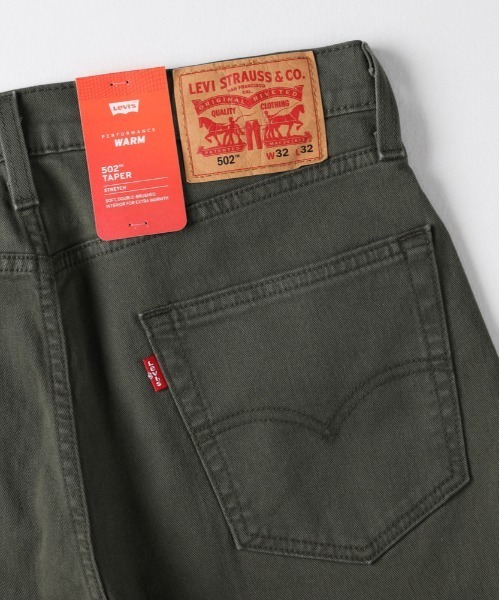 Levi's（リーバイス）の「【Levi's】502 WARM テーパードデニムパンツ (洗練シルエット / リラックスデザイン / ストレッチ素材 / 季節感)（その他パンツ・メンズ・グリーン・32inch/28inch/29inch/30inch/31inch/33inch/34inch）」の5枚目の写真