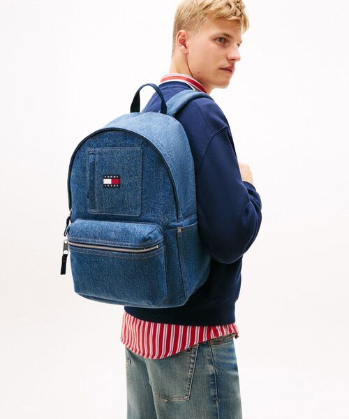 tommy jeans（トミー ジーンズ）の「ユーティリティデニムバックパック（バックパック/リュック・メンズ・ブルー・FREE）」の5枚目の写真