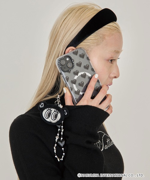 ナカムラくんコラボモノトーンハートチャームキーホルダー【ANGEL BLUE