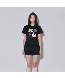 o.m.l ロゴ半袖Tシャツ ブラック