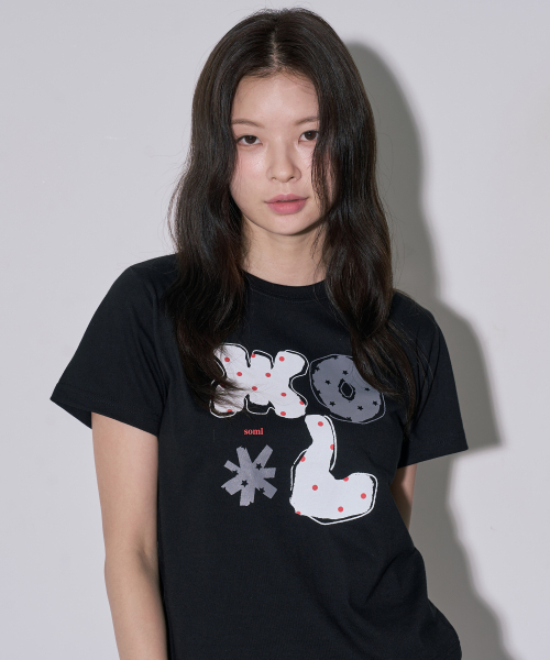 5OML(オーオーエムエル)の「o.m.l ロゴ半袖Tシャツ ブラック(Tシャツ/カットソー・レディース・ブラック・FREE)」の2枚目の写真