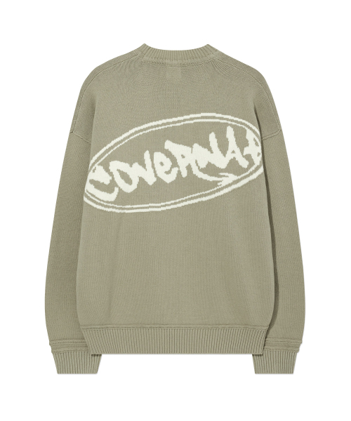 COVERNAT(カバーナット)の「グラフィティクルーネックニットライトカーキ(ニット/セーター・レディース・その他・SMALL/MEDIUM/LARGE/X-LARGE)」の3枚目の写真