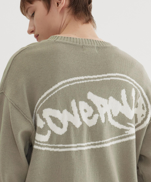 COVERNAT(カバーナット)の「グラフィティクルーネックニットライトカーキ(ニット/セーター・レディース・その他・SMALL/MEDIUM/LARGE/X-LARGE)」の9枚目の写真