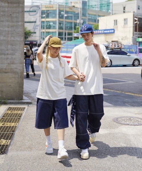 CREAM SODA LAB(クリームソーダラボ)の「青春時代 半袖Tシャツ アイボリー パープル(Tシャツ/カットソー・レディース・その他・LARGE/MEDIUM/X-LARGE/XX-LARGE)」の3枚目の写真