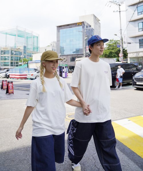 CREAM SODA LAB(クリームソーダラボ)の「青春時代 半袖Tシャツ アイボリー パープル(Tシャツ/カットソー・レディース・その他・LARGE/MEDIUM/X-LARGE/XX-LARGE)」の4枚目の写真