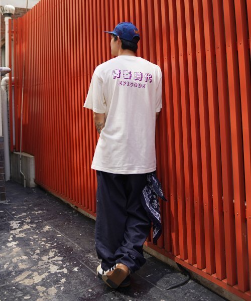 CREAM SODA LAB(クリームソーダラボ)の「青春時代 半袖Tシャツ アイボリー パープル(Tシャツ/カットソー・レディース・その他・LARGE/MEDIUM/X-LARGE/XX-LARGE)」の10枚目の写真