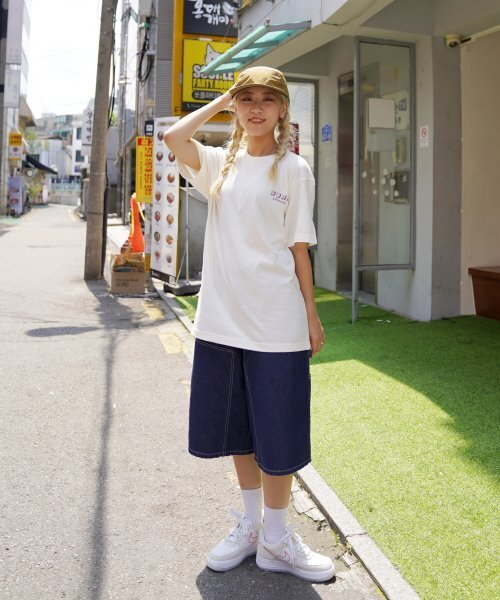 CREAM SODA LAB(クリームソーダラボ)の「青春時代 半袖Tシャツ アイボリー パープル(Tシャツ/カットソー・レディース・その他・LARGE/MEDIUM/X-LARGE/XX-LARGE)」の18枚目の写真