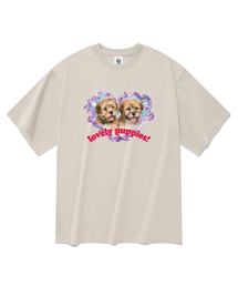 ラブリーパピー 半袖Tシャツ ベージュ
