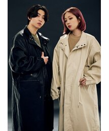 APOSTROPHE COMMA（アポストロフィコンマ）の「フィッシュテールレザーミリタリーコート（クリーム）（ミリタリージャケット）」