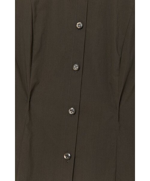 CURRENT（カレント）の「PINTUCK DETAIL FITTED SHIRT [BROWN]（シャツ/ブラウス・レディース・その他・FREE）」の4枚目の写真