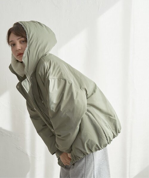 notch.(ノッチ)の「フードボアバルーンブルゾン(ブルゾン・レディース・ブラック/カーキ・M)」の8枚目の写真