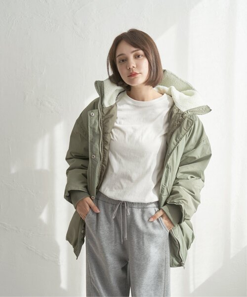 notch.(ノッチ)の「フードボアバルーンブルゾン(ブルゾン・レディース・ブラック/カーキ・M)」の15枚目の写真