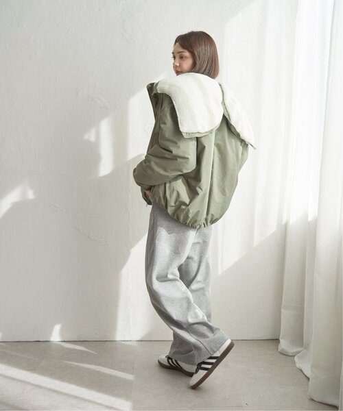 notch.(ノッチ)の「フードボアバルーンブルゾン(ブルゾン・レディース・ブラック/カーキ・M)」の17枚目の写真