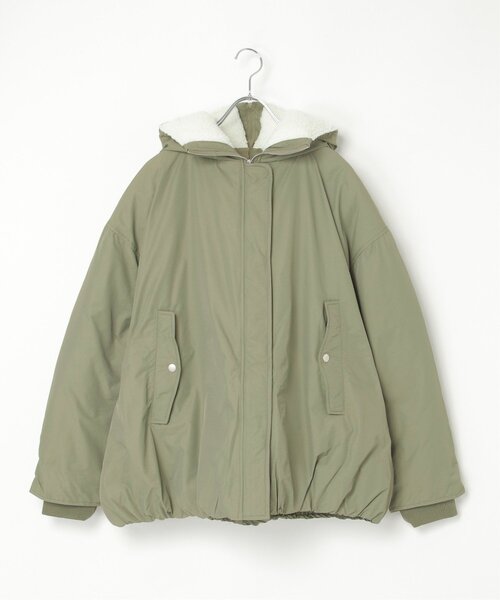 notch.(ノッチ)の「フードボアバルーンブルゾン(ブルゾン・レディース・ブラック/カーキ・M)」の19枚目の写真