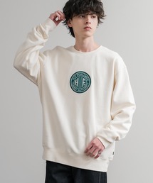 HUF ハフ TRANSIT AUTHORITY CREWNECK オーバーサイズ裏起毛トレーナースウェット