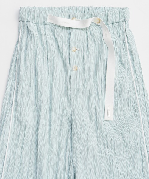 MAISON SPECIAL（メゾンスペシャル）の「Belted Pajama Pants/ベルテッドパジャマパンツ（その他パンツ・レディース・グリーン/ブルー/ブラック・38/36）」の18枚目の写真