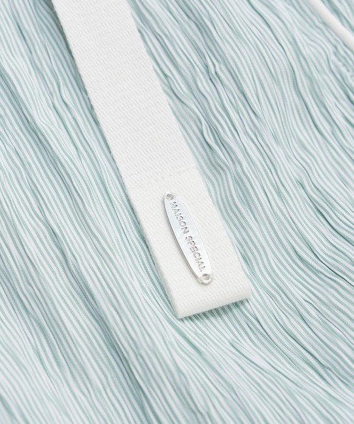 MAISON SPECIAL（メゾンスペシャル）の「Belted Pajama Pants/ベルテッドパジャマパンツ（その他パンツ・レディース・グリーン/ブルー/ブラック・38/36）」の19枚目の写真