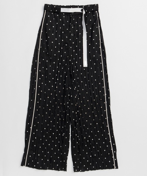 MAISON SPECIAL（メゾンスペシャル）の「Belted Pajama Pants/ベルテッドパジャマパンツ（その他パンツ・レディース・グリーン/ブルー/ブラック・38/36）」の22枚目の写真