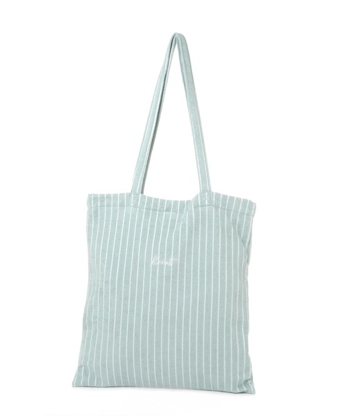 GLOBAL WORK（グローバルワーク）の「タオルストライプトート/600114（トートバッグ・レディース・グリーン系その他/グレー系その他/ホワイト×ブラック/ブラック×ベージュ/ブラック×ホワイト・FREE）」の5枚目の写真