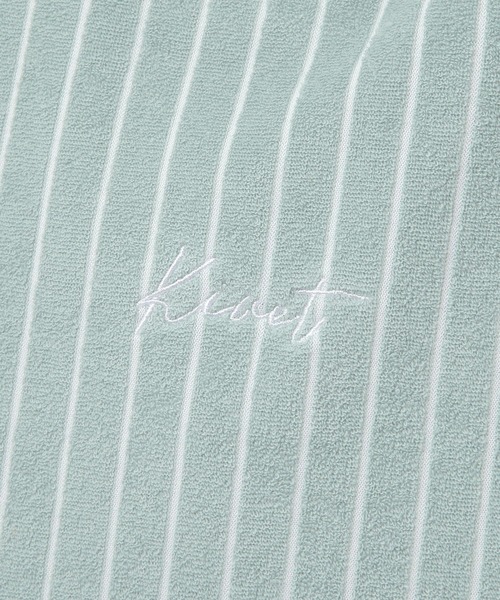 GLOBAL WORK（グローバルワーク）の「タオルストライプトート/600114（トートバッグ・レディース・グリーン系その他/グレー系その他/ホワイト×ブラック/ブラック×ベージュ/ブラック×ホワイト・FREE）」の10枚目の写真