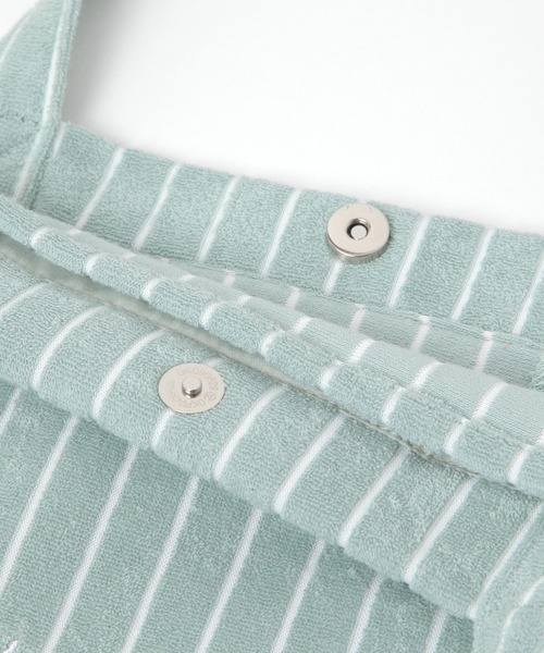 GLOBAL WORK（グローバルワーク）の「タオルストライプトート/600114（トートバッグ・レディース・グリーン系その他/グレー系その他/ホワイト×ブラック/ブラック×ベージュ/ブラック×ホワイト・FREE）」の11枚目の写真