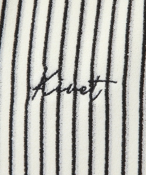 GLOBAL WORK（グローバルワーク）の「タオルストライプトート/600114（トートバッグ・レディース・グリーン系その他/グレー系その他/ホワイト×ブラック/ブラック×ベージュ/ブラック×ホワイト・FREE）」の13枚目の写真