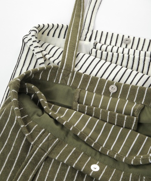 GLOBAL WORK（グローバルワーク）の「タオルストライプトート/600114（トートバッグ・レディース・グリーン系その他/グレー系その他/ホワイト×ブラック/ブラック×ベージュ/ブラック×ホワイト・FREE）」の17枚目の写真