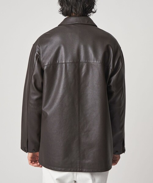 Steven Alan シボ シープレザー カー コート Steven Alan＞ シボ シープレザー カーコート（カバーオール）｜Steven