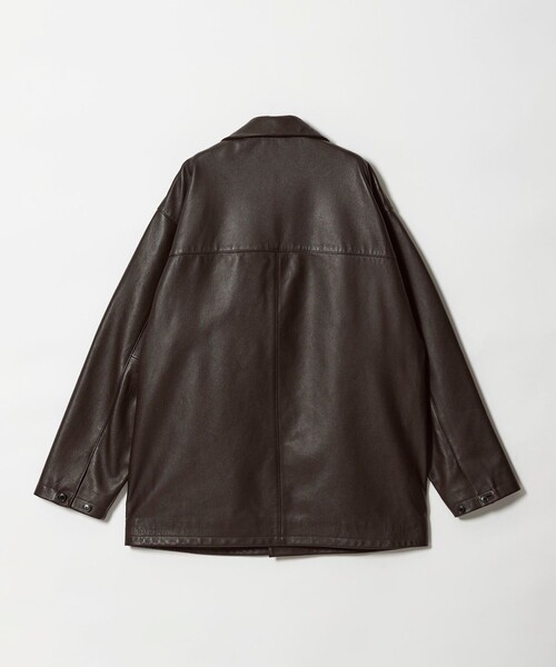 Steven Alan（スティーブンアラン）の「＜Steven Alan＞ シボ シープレザー カーコート（カバーオール・メンズ・ダークブラウン・S/M/L）」の19枚目の写真