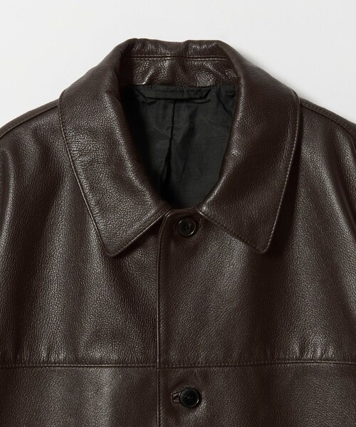 Steven Alan（スティーブンアラン）の「＜Steven Alan＞ シボ シープレザー カーコート（カバーオール・メンズ・ダークブラウン・S/M/L）」の20枚目の写真