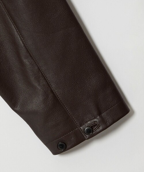 Steven Alan（スティーブンアラン）の「＜Steven Alan＞ シボ シープレザー カーコート（カバーオール・メンズ・ダークブラウン・S/M/L）」の21枚目の写真