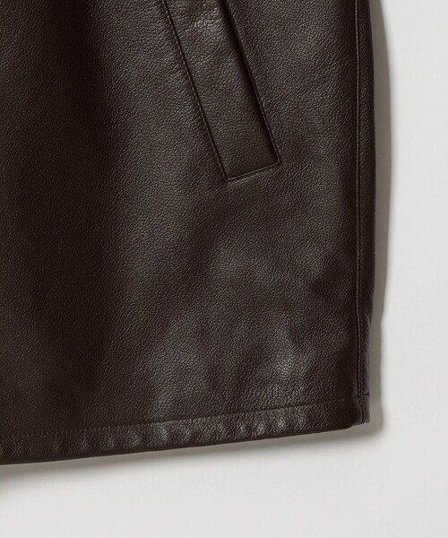 Steven Alan（スティーブンアラン）の「＜Steven Alan＞ シボ シープレザー カーコート（カバーオール・メンズ・ダークブラウン・S/M/L）」の22枚目の写真