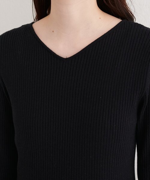 セール】袖口レースニットワンピース（ワンピース）｜natural couture