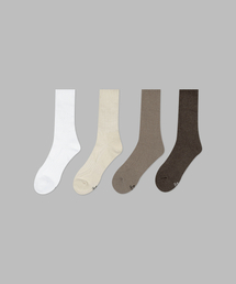 IL-O-GONG-CHIL（イルオゴンチル）の「[4PACK] 1507 エンボスアスレチックソックス-コージーカラーパック（ソックス/靴下）」