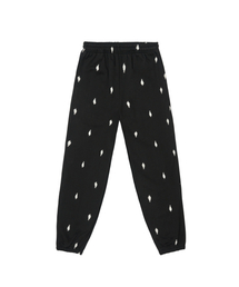 HANG OUT（ ）の「Scholar Pattern Jogger (Black)（スウェットパンツ）」