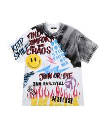 HAND WORK SMOKE SMILE T-SHIRTS_WH