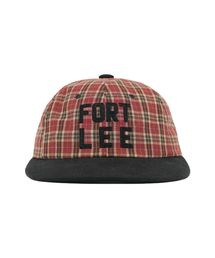 FORTLEEFILES（フォートリーファイルズ）の「ポートリーステッチ6パネルキャップ（バーガンディ/ブラック）（キャップ）」