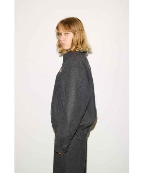 THROW by SLY(スローバイスライ)の「THROW Chaos Fishing Club ZIP BZ カオスフィッシングクラブ ジップブルゾン 秋服 冬服(ブルゾン・レディース・杢グレー/ネイビー・FREE)」の9枚目の写真