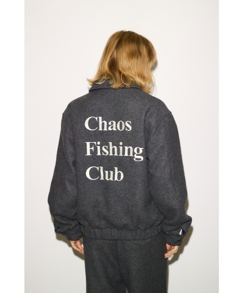 THROW by SLY(スローバイスライ)の「THROW Chaos Fishing Club ZIP BZ カオスフィッシングクラブ ジップブルゾン 秋服 冬服(ブルゾン・レディース・杢グレー/ネイビー・FREE)」の10枚目の写真