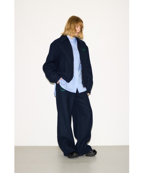 THROW by SLY(スローバイスライ)の「THROW Chaos Fishing Club ZIP BZ カオスフィッシングクラブ ジップブルゾン 秋服 冬服(ブルゾン・レディース・杢グレー/ネイビー・FREE)」の16枚目の写真