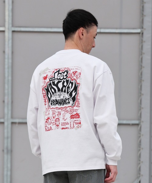 lost(ロスト)の「lost/ロスト 長袖 ロンT ORDANCE LS BASIC TEE LM6S-2201(Tシャツ/カットソー・メンズ・ブラック/ホワイト・M/L/XL)」の5枚目の写真