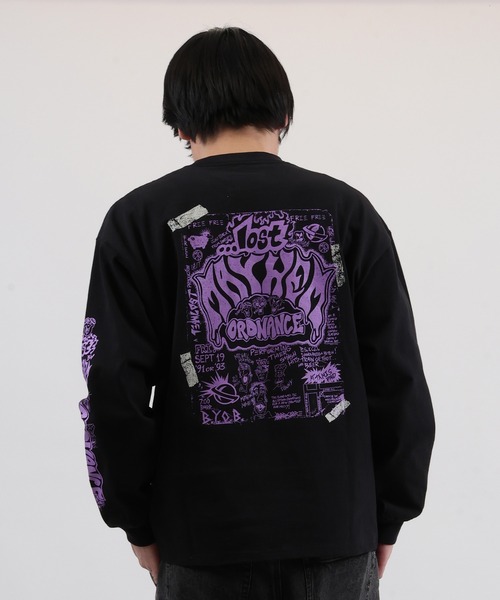 lost(ロスト)の「lost/ロスト 長袖 ロンT ORDANCE LS BASIC TEE LM6S-2201(Tシャツ/カットソー・メンズ・ブラック/ホワイト・M/L/XL)」の6枚目の写真