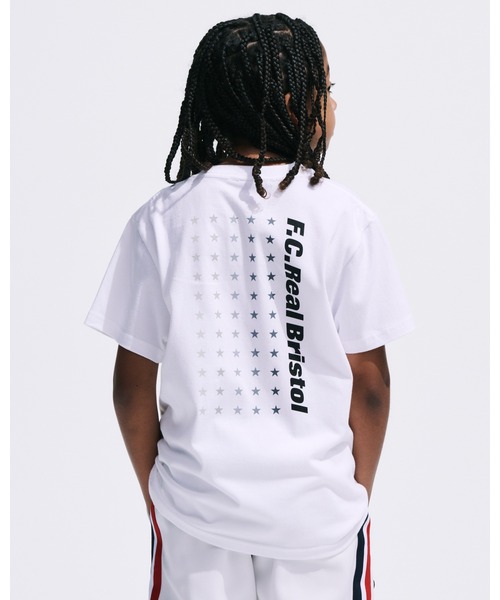 F.C.Real Bristol for Kids（エフシーレアルブリストルフォーキッズ）の「55STARS TEE（Tシャツ/カットソー・キッズ・ブラック/ホワイト・SMALL/MEDIUM/LARGE/X-LARGE）」の3枚目の写真