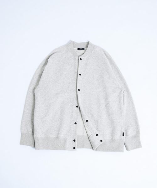 EKAL(エカル)の「『UR TECH』ドライスウェットカーディガン(カーディガン/ボレロ・メンズ・グレー/ブラック・MEDIUM/LARGE)」の1枚目の写真