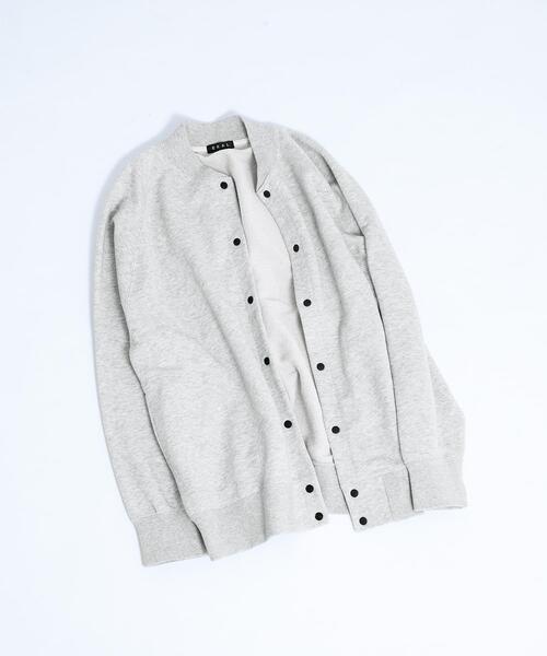 EKAL(エカル)の「『UR TECH』ドライスウェットカーディガン(カーディガン/ボレロ・メンズ・グレー/ブラック・MEDIUM/LARGE)」の3枚目の写真