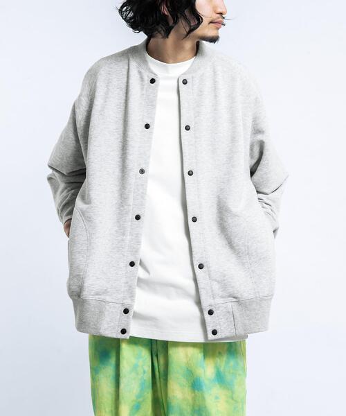 EKAL(エカル)の「『UR TECH』ドライスウェットカーディガン(カーディガン/ボレロ・メンズ・グレー/ブラック・MEDIUM/LARGE)」の4枚目の写真