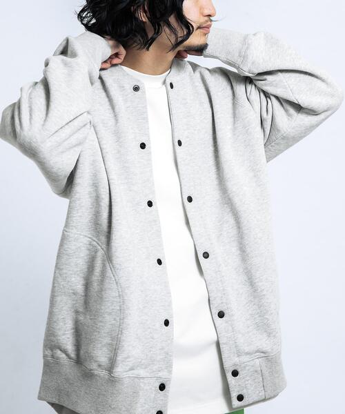 EKAL(エカル)の「『UR TECH』ドライスウェットカーディガン(カーディガン/ボレロ・メンズ・グレー/ブラック・MEDIUM/LARGE)」の5枚目の写真