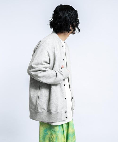 EKAL(エカル)の「『UR TECH』ドライスウェットカーディガン(カーディガン/ボレロ・メンズ・グレー/ブラック・MEDIUM/LARGE)」の6枚目の写真